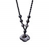 Black Obsidian Auspicious Cloud Pendant Necklace