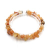 Crystal Chip Bracelet with Clear Center Bead