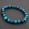 Natural Tiger Eye Bracelet, Polished Stone Beads