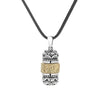Om Mani Padme Hum Rotating Pendant Necklace, Copper