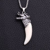 Imitation Wolf Tooth Steel Balance Necklace Pendant