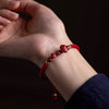 Handwoven Cinnabar Pixiu or Ruyi Red String Bracelet