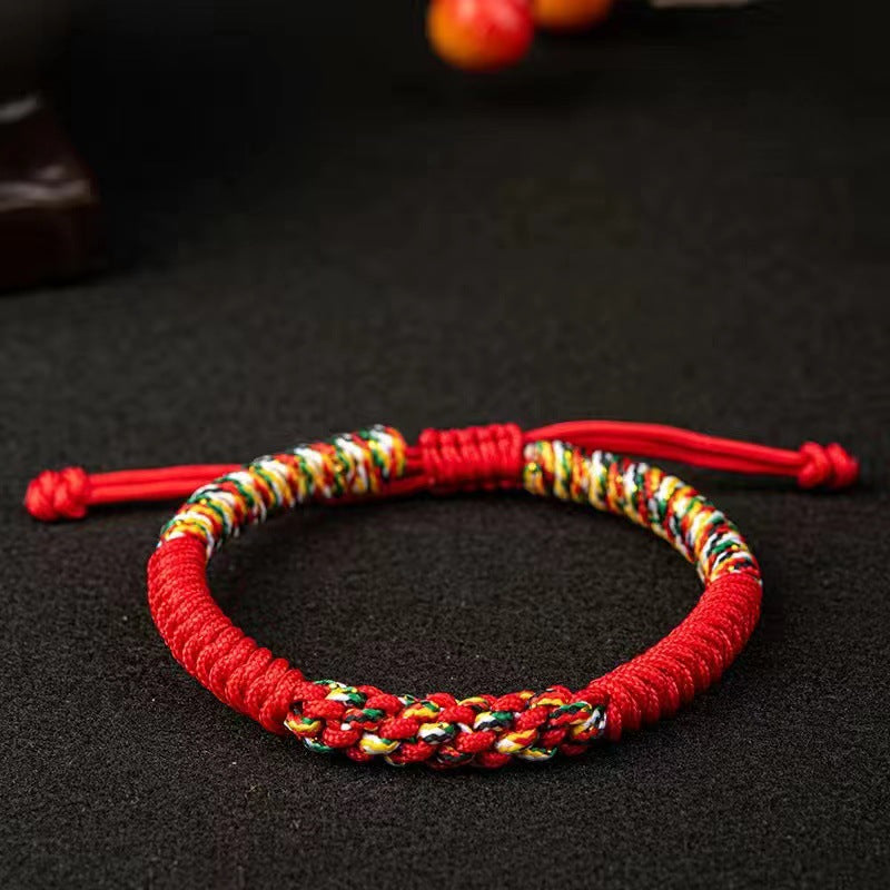 Handmade King Kong Knot Bracelet with Lucky Red String