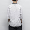 Men's Casual V-Neck Three Quarter Sleeve Shirt Linen Blend Top