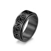Triquetra Knot Titanium Steel Rotatable Ring