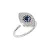 Evil Eye Protection Blessing Rotatable Ring