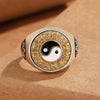 Spinning Yin Yang and Zodiac Copper Ring