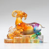 Chinese Zodiac Liuli Glass Figurine, Home Office Decoration