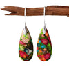 Emperor Stone Happiness Earrings, Teardrop Gemstone Dangles