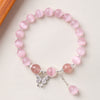 Cat's Eye Butterfly Charm Bracelet