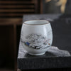 Ru Kiln Kung Fu Tea Cup, Moon White Ceramic Teacup