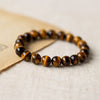 Tiger Eye Growth Bracelet, Natural Stone Beads