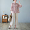 Embroidered Cotton Linen Top and Pants Set