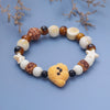 Glass Animal Charm Bracelet, Handmade Beaded Wristband