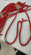 Tibetan Mala Red Turquoise Lucky Necklace Bracelet