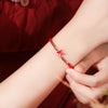 Chinese Zodiac Red String Bracelet with Sterling Silver Charm