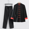 Men's Linen Tang Suit Set with Frog Buttons