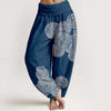 Women's Harem Pants Elastic Waist Floral Print Casual Yoga Trousers