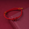 Hand-Woven Red String Bracelet Sheep Knot