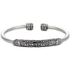 Om Mani Padme Hum Engraved Peace Cuff Bracelet Bangle