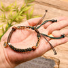Tibetan Braided Rope Bracelet with Star Charm