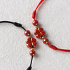 Four Leaf Clover Cinnabar Blessing Calm String Bracelet Anklet