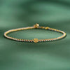 Colorful Rope Coin Bead Extra Thin Braided Bracelet