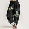 Women's Harem Pants Elastic Waist Floral Print Casual Yoga Trousers