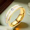 Stainless Steel Couple Rings with Great Wall or Love Pattern