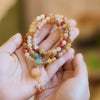Golden Silk Jade Pixiu Wealth Bracelet