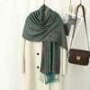 Vintage Paisley Shawl: Soft Tassel Scarf for Women