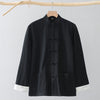 Men's Cotton Linen Tang Suit Jacket Chinese Frog Button Shirt