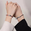 S925 Silver Pixiu Strawberry Quartz Braided Bracelet for Luck