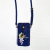 Embroidered Floral Crossbody Bag for Phone and Essentials