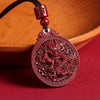 Cinnabar Dragon Pendant Necklace - Year of the Dragon Protection Charm