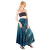 Printed Wrap Maxi Skirt, Boho Summer Long Skirt
