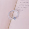 Natural Crystal Ring with Gemstone Beads