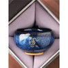 Chinese Zodiac Ceramic Teacup Blue Glaze Kung Fu Tea Cup