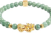 Golden Pi Xiu Charm Jade Luck Prosperity Beaded Bracelet