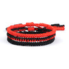 Handwoven Red String Bracelet Set - Lucky 3 Combination