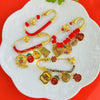 Year of the Horse Safety Pin Brooch with Lucky Charms, 18 Styles