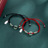Peace Buckle Red String Braided Bracelet
