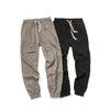 Men's Linen Blend Pants with Drawstring and Pockets