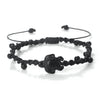 Braided Rope Turtle Bracelet with Beads, Adjustable