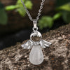 Little Angel Wings Natural Crystal Luck Necklace Pendant