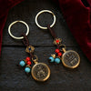 Chinese Zodiac Brass Keychain with Eight Guardian Buddhas