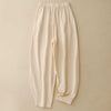Cotton Linen Wide Leg Pants with Pockets