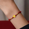 Flower Red String Bracelet for Protection and Strength