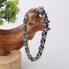 Titanium Steel Dragon Head Bracelet for Men, Vintage Bangle