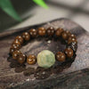 Bodhi Seed Pixiu Bracelet with Golden Sandalwood and Ebony
